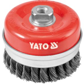 YATO YT-4769 Fazékkefe acél csavart 100mm M14