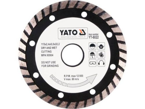 YATO YT-6022 Gyémánt tárcsa turbo 115mm (6022)