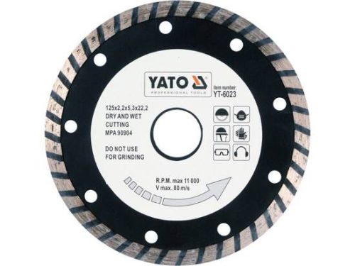 YATO YT-6023 Gyémánt tárcsa turbo 125mm (6023)