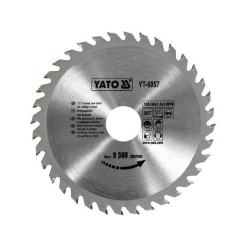 YATO 6057 Körfűrésztárcsa fához 160 x 30 mm T36 YT-6057