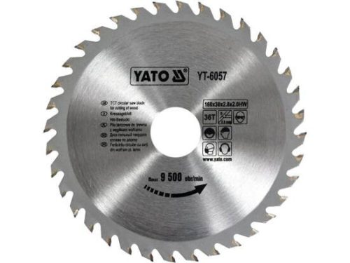 YATO YT-6057 Körfűrésztárcsa (fa) 160x30x2,8mm T36 (6057)