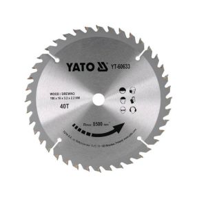   YATO YT-60633 Körfűrésztárcsa (fa) 190x16x3,2mm T40 (60633)