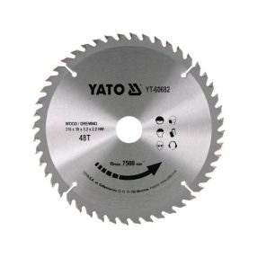   YATO YT-60682 Körfűrésztárcsa (fa) 216x30x3,2mm T48 (60682)