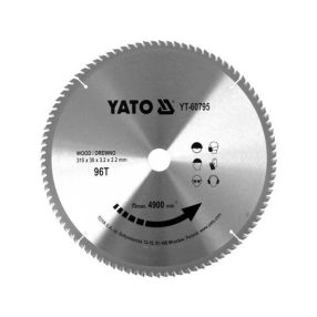   YATO YT-60795 Körfűrésztárcsa (fa) 315x30x2,2mm T96 (60795)