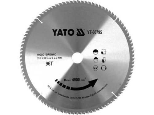 YATO YT-60795 Körfűrésztárcsa (fa) 315x30x2,2mm T96 (60795)