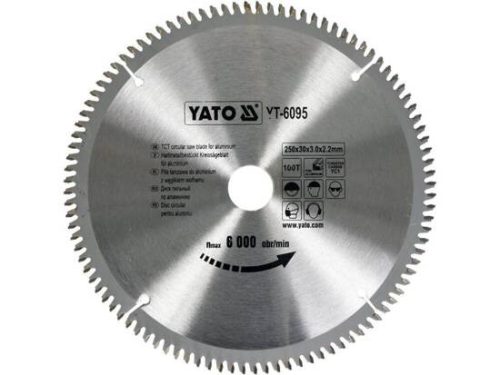 YATO YT-6095 Körfűrésztárcsa (alu) 250x30x3,0mm T100 (6095)