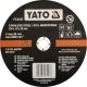 YATO YT-6107 Fém vágótárcsa 230x2x22mm (6107)