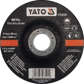 YATO YT-6121 Tisztítókorong 115x6,0x22mm (6121)