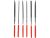 YATO YT-6160 Tűreszelő készlet 4x140x65mm 6 részes (6160)