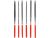 YATO YT-6161 Tűreszelő készlet 4x160x75mm 6 részes (6161)