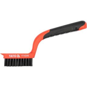   YATO YT-6349 Drótkefe 5 soros műanyag nyéllel nylon 180 mm (6349)