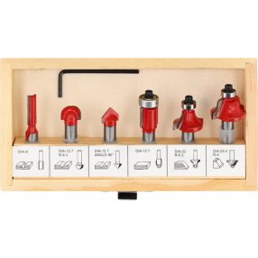 YATO YT-68001 Felsőmaró készlet 6 részes 8 mm befogás