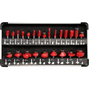   YATO YT-6801 Felsőmaró készlet 24 részes 8 mm befogással