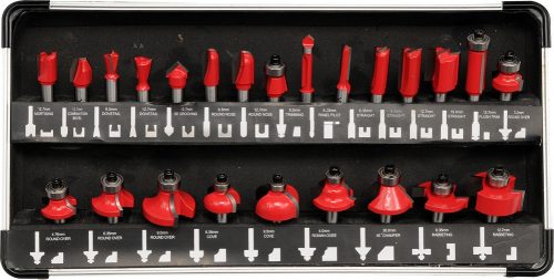 YATO YT-6801 Felsőmaró készlet 24 részes 8 mm befogással