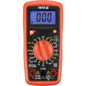   YATO YT-73081 Digitális multiméter 0-600V / 0-10A / 0-2M? (73081)