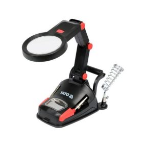   YATO YT-73861 Forrasztó állvány nagyítóval és LED lámpával (73861)