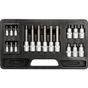   YATO YT-7751 Rátűzőkulcs készlet TORX 1/4" 1/2" 18 részes