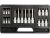 YATO YT-7751 Rátűzőkulcs készlet TORX 1/4" 1/2" 18 részes