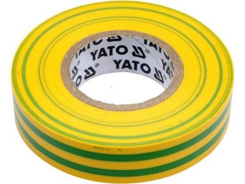 YATO 81593 Szigetelőszalag Züld-Sárga 0,13mm x 15mm x 10m YT-81593