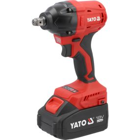   YATO YT-82132 Akkumulátoros ütvecsavarozó 1/2" 350 Nm szénkefe nélkül 18 V (2 x 4,0 Ah akku + töltő) (8277925)