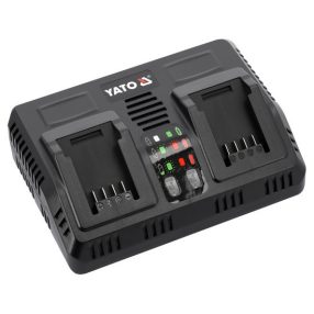   YATO YT-828501 Intelligens dupla akkumulátor töltő gépekhez 18 V (828501)