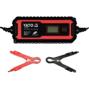   YATO Akkumulátor töltő 6/12 V 2/4 A max. 200 Ah LCD kijelző YT-83000 (83000)