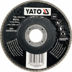   YATO YT-83273 Lamellás csiszolókorong 125 x 22,4 mm / P60 (83273)