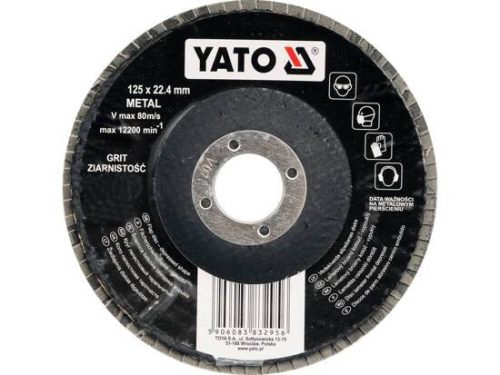 YATO YT-83291 Lamellás csiszolókorong döntött 125 x 22,2 mm / P36 (83291)