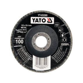  YATO YT-83295 Lamellás csiszolókorong döntött 125 x 22,2 mm / P100 (83295)