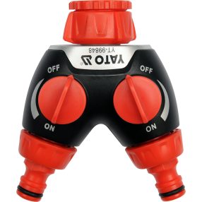   YATO YT-99848 Y gyorscsatlakozó 3/4" 1" belső menetes, ABS műanyag, csapos