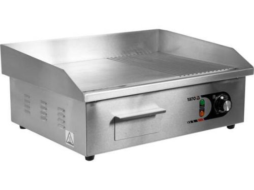 YATO YT-YG-04586 YATO GASTRO elektromos grill 550 mm 3000 W lapos és bordázott sütőlap