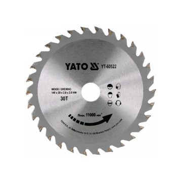 YATO Fűrésztárcsa fához 140 x 20 x 2,0 mm / 30T