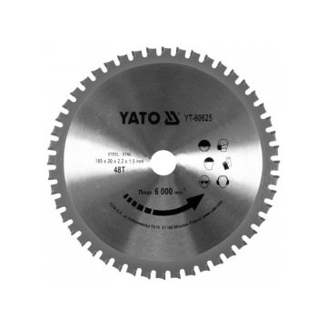 YATO Fűrésztárcsa fémhez 185 x 20 x 1,5 mm / 48T