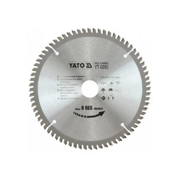 YATO Fűrésztárcsa alumíniumhoz 200 x 30 x 1,5 mm / 60T