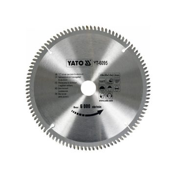 YATO Fűrésztárcsa alumíniumhoz 250 x 30 x 2,2 mm / 100T