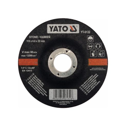 YATO Tisztítókorong kőre 115 x 6,0 x 22,2 mm