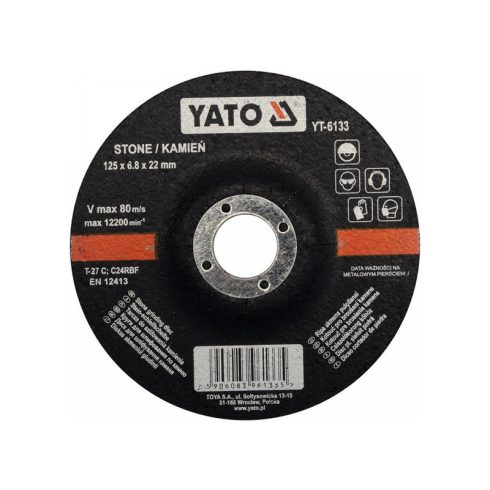 YATO Tisztítókorong kőre 125 x 6,8 x 22,2 mm
