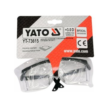YATO Bifokális védőszemüveg +3 víztiszta