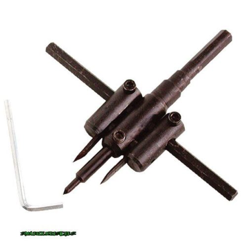 EXTOL körkivágó gipszkartonhoz, 2db 30-120mm, állítható acélkéssel; (fához, gumihoz, műanyaghoz is használható) 1804