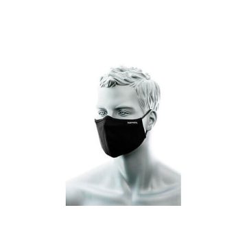   EXTOL maszk, kétrétegű antimikrobiális orrnyereg borítással, 25db, fekete 3385120
