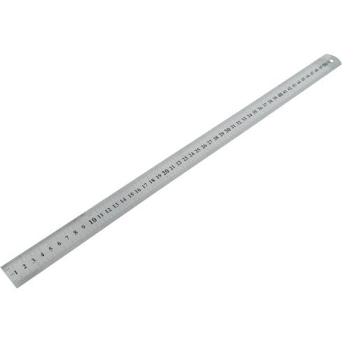 EXTOL vonalzó, 75 × 3 cm, rozsdamentes acél; mindkét oldalán mm-es beosztás 460