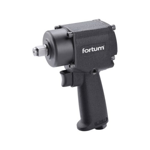 FORTUM légkulcs, 1/2", 610Nm, (Twin Hammer), 10.000 1/min, 170l/min, 6,3 Bar, 1/4" tömlőcsatlakozó, 1,4kg 4795010