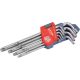 torx kulcs klt., CV. ; 9db, lyukas, T10,15,20,25,27,30,40,45,50, bliszteren