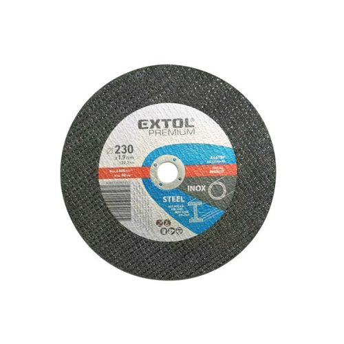 EXTOL vágókorong acélhoz/inoxhoz, kék; 125×1,6×22,2mm, max 12200 ford/perc, (darabáras, de csak ötösével rendelhető) 8808112