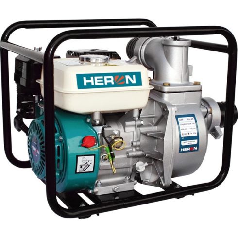 HERON benzinmotoros vízszivattyú, 6,5 LE, max.1100l/min, max.28m emelőmag, 3"csőátm (EPH-80) 8895102