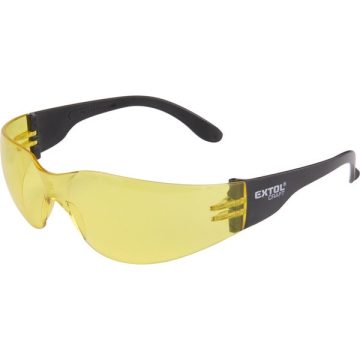   védőszemüveg, sárga, polikarbonát, CE, optikai osztály: 1, ütődés elleni védelmi osztály: F