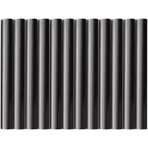 ragasztóstift klt., fekete színű; 12db, 100×11mm, bliszteren
