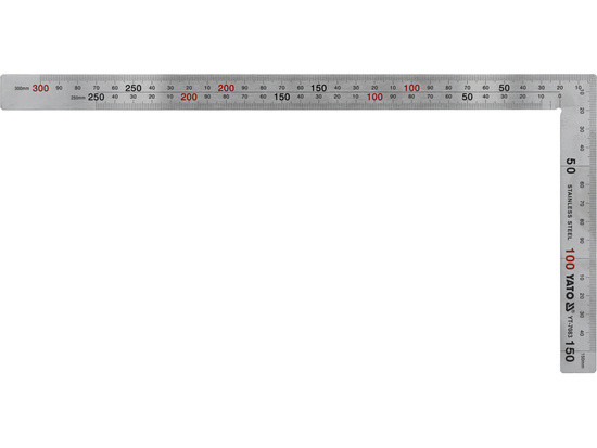 Image of YATO YT-7083 Asztalos derékszög 300 x 150 mm inox